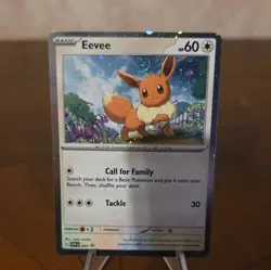 Pokemon Eevee SVP 043 Scarlet & Violet Promo Holo Head Swirl - Image 1