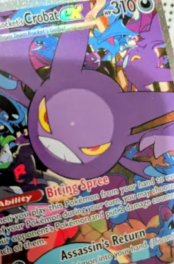 Pokemon TCG Team Rockets Crobat EX 234/182 Destined Rivals NM Card. - Image 4