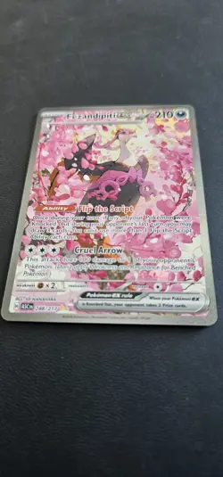 Pokemon Fezandipiti ex 288/217 Shrouded Fable SIR Full Art Holo psa 10 contender - Image 2