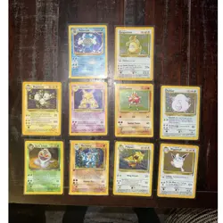 Pokemon TCG 10 Card Lot Holo Rare Vintage ((MP AND HP CONDITION)) - Image 1