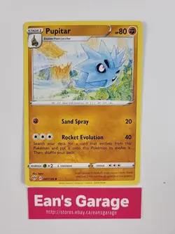 Pokemon Pupitar Stage 1 087/189 Darkness Ablaze Uncommon - MN - Image 1