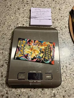 “HEAVY”🔥23g Pokemon Ascended Heroes Booster Pack Sealed #7 of 600+ Packs 24hr - Image 1