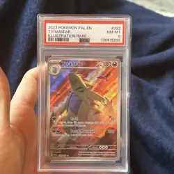 Tyranitar - Illustration Rare SV02: Paldea Evolved 222/193 PSA 8 Pokemon - Image 1