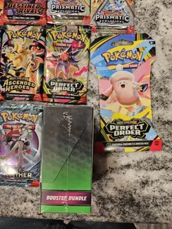 Pokemon 34 Booster Pack lot Destined,Prismatic,Journey,Ascended,Sparks & More - Image 3