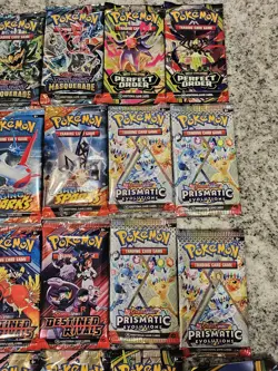 Pokemon 34 Booster Pack lot Destined,Prismatic,Journey,Ascended,Sparks & More - Image 4