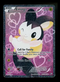 Emolga RC23/RC25 Legendary Treasures 2013 Full Art Radiant Pokemon Card TCG - Image 1