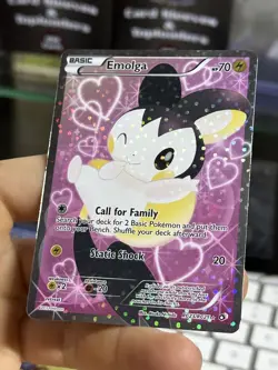 Emolga RC23/RC25 Legendary Treasures 2013 Full Art Radiant Pokemon Card TCG - Image 4