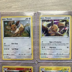 Lot of 6 Pokemon Flareon 026/185 Vaporeon 030/185 Jolteon 047/185 & Eevee Promos - Image 2