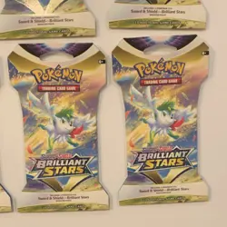 Pokemon Sword & Shield Brilliant Stars Booster 20Pack Lot 10 Cards Each pack - Image 2