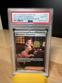 Giovanni's Charisma 204/165 Special Illustration Rare 151 Pokemon PSA 10 - Image 2