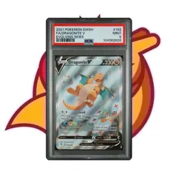 DRAGONITE V 192/203 PSA 9 FULL ALT ART EVOLVING SKIES POKEMON - Image 1