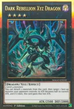 Dark Rebellion Xyz Dragon Premium Gold Rare Maximum Gold MAGO-EN032 LP - Image 1