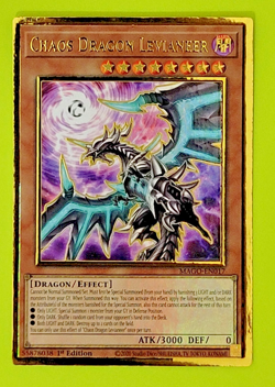 Yu-Gi-oh Chaos Dragon Levianeer 1st Edition Gold Rare MAGO-EN017 Nm (Alt Art) - Image 1