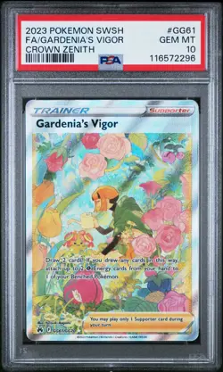 Gardenia's Vigor GG61 Crown Zenith Pokemon PSA 10 - Image 1