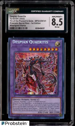 2022 Yu-Gi-Oh! MP22-EN141 1st Edition Despian Quaeritis Misaligned Stamp CGC 8.5 - Image 1
