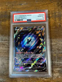 Pokemon 2023 Crown Zenith Full Art LUMINEON V #GG39 PSA 10 Gem Mint RARE - Image 1