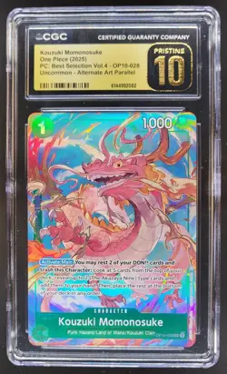 2025 ONE PIECE KOUZUKI MOMONOSUKE ALT ART OP10-028 CGC 10 PRISTINE TL3 - Image 1
