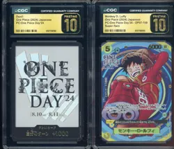 Luffy OP07-109 SR/Don Card Set Promo Premium ONE PIECE DAY '24 CGC 10 PRISTINE - Image 1