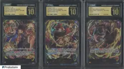 2024-25 One Piece JPN Premium Leader BCG Fest Luffy Ace Sabo CGC 10 PRISTINE (3) - Image 1