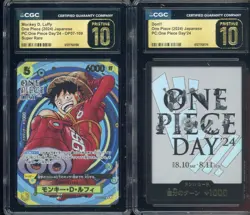 Luffy OP07-109 SR/Don Card Set Promo Premium ONE PIECE DAY '24 CGC 10 PRISTINE - Image 1