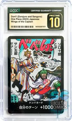 One Piece CCG Wings of the Captain Don!! (Zorojuro & Sangoro) CGC 10 PRISTINE - Image 1