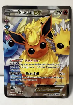 2016 Pokemon Generations RC28/RC32 Radiant Collection Flareon Ex Holo - Image 1
