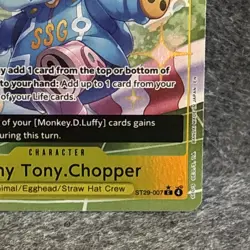 TONY TONY CHOPPER-ONE PIECE TCG STARTER ST29-007 C ALT ART - ENGLISH NM. - Image 4