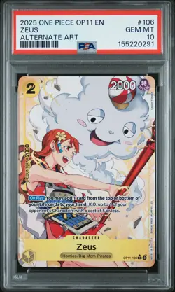 PSA GEM MT 10 - Zeus 106 One Piece Op11-A Fist Of Divine Speed - Image 1