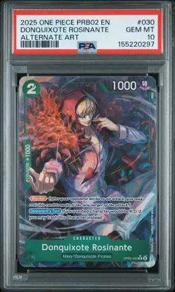 PSA GEM MT 10 - Donquixote Rosinante 030 One Piece Prb02-Premium Booster -One Pi - Image 1
