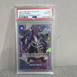 Namco One Piece CCG Gecko Moria ST03-004 Two Legends Foil Special Alt Art PSA 10 - Image 1