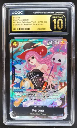2025 ONE PIECE PERONA ALT ART OP10-092 CGC 10 PRISTINE E PT - Image 1