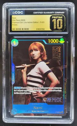 2024 ONE PIECE NAMI LIVE ACTION PROMO P-053 CGC 10 PRISTINE E PT - Image 1