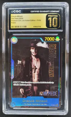 2024 ONE PIECE DRACULE MIHAWK LIVE ACTION PROMO P-052 CGC 10 PRISTINE E PT - Image 1