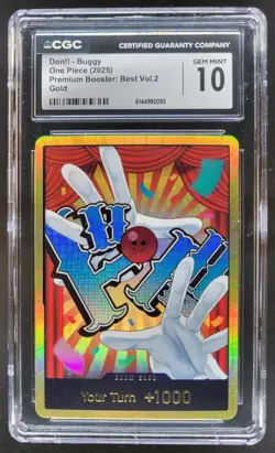 2025 ONE PIECE DON!! BUGGY GOLD CGC 10 TL3 - Image 1