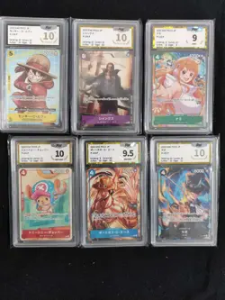 2025 One Piece TCG JPN P-106 P P-103 P Monkey D Luffy Lot*6 PGS 10 Pristine LU57 - Image 2