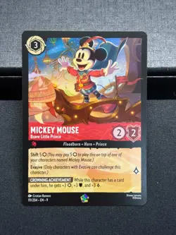 MICKEY MOUSE - Brave Little Prince Legendary #111/204 EN 9 Disney Lorcana FABLED - Image 1