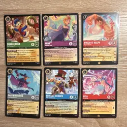 Disney Lorcana Winterspell lot of 6 Legendary Cards All Mint Normal 6 cards - Image 1