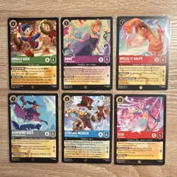 Disney Lorcana Winterspell lot of 6 Legendary Cards All Mint Normal 6 cards - Image 2