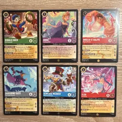 Disney Lorcana Winterspell lot of 6 Legendary Cards All Mint Normal 6 cards - Image 5