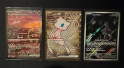 Pokemon 151 UPC - Mew 53 - Metal Mew 205 - Mewtwo 52 Promo Card Set - Image 2