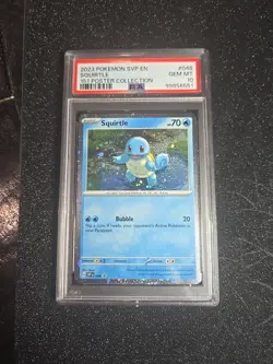 PSA 10 Squirtle Black Star Promo #048 Pokemon 151 Poster Collection Cosmos Holo - Image 1