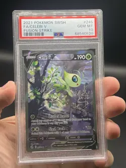 PSA 10 Celebi V Alternate Full Art Pokemon Fusion Strike 245/264 English Gem - Image 3