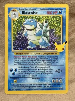 Blastoise 2/102 Holo Celebrations Classic Collection Pokemon NM - Image 1