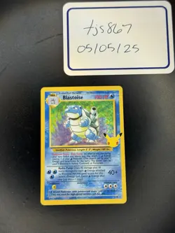 BLASTOISE 2/102 Celebrations: Classic Collection Holo Pokemon 25th Anniversary - Image 1