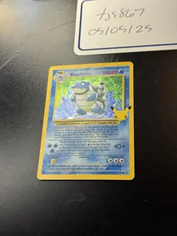 BLASTOISE 2/102 Celebrations: Classic Collection Holo Pokemon 25th Anniversary - Image 2