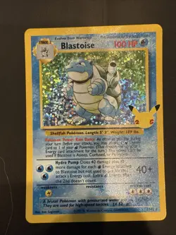 Pokemon TCG Blastoise Holo Rare 2/102 Celebrations Classic Collection - Image 1