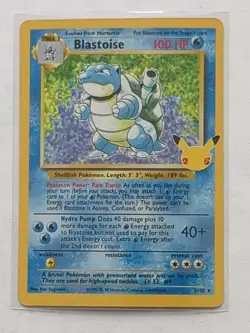 Pokemon Blastoise 25th Anniversary Celebrations 2/102 NM/Mint - Image 1