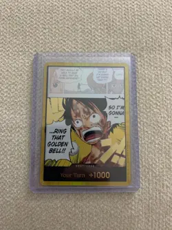DON!! Card (Luffy) (Gold) Adventure on Kami's Island Foil - Image 1