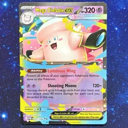 MEGA CLEFABLE EX Card • RR 031/088 Holo • Pokemon: ME - Perfect Order - Image 1