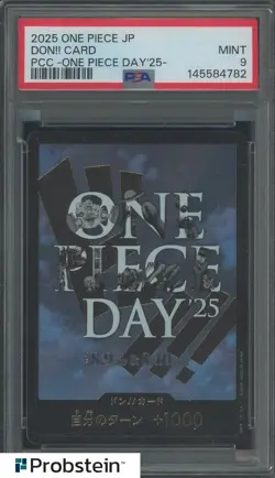 2025 ONE PIECE JPN PREM CARD COLLECTION -ONE PIECE DAY'25- DON!! CARD PSA 9 - Image 1